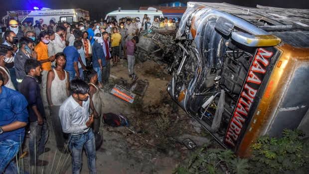 17 killed, 20 hurt as bus collides in India’s Kanpur