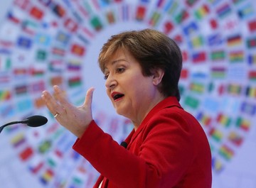 IMF chief Georgieva says world suffering 'synchronised slowdown'