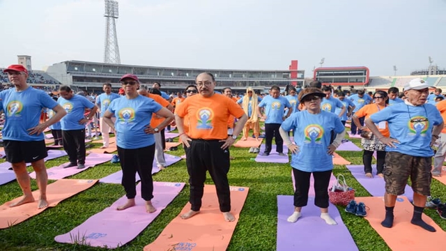 Yoga Day celebrations in capital city 