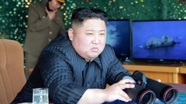 North Korea: Kim Jong-un oversees 'strike drill' missile component test
