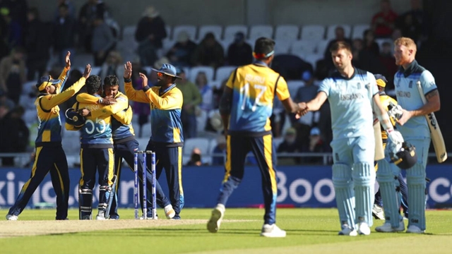 Sri Lanka upsets England at Cricket World Cup