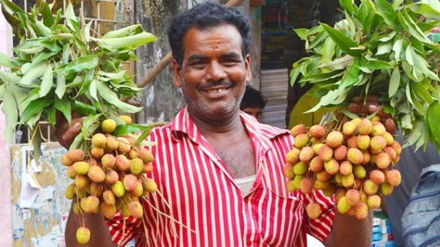 Juicy litchi starts appearing in Rajshahi markets