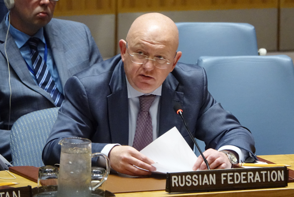 Russia's UN envoy, Vassily Nebenzia