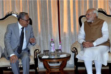 Modi assures Hamid of assistance for Rohingya repatriation