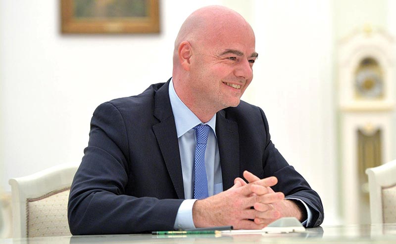 FIFA President Gianni Infantino in Dhaka