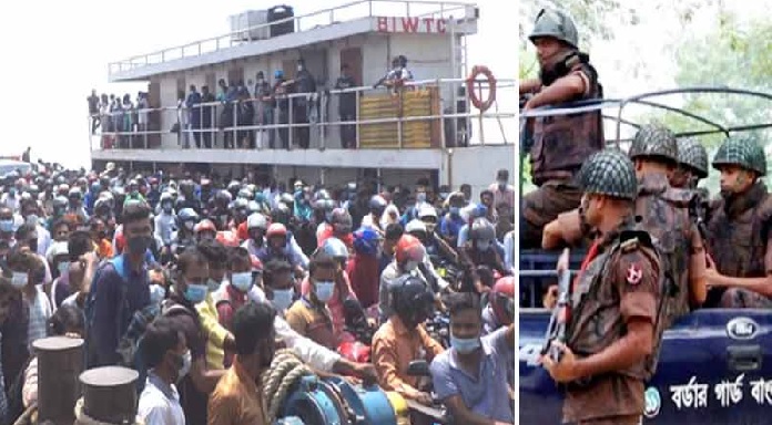 BGB deployed in ferry terminals to stop home rush