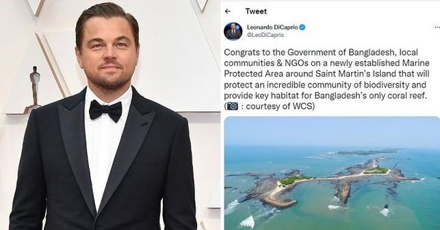DiCaprio lauds Bangladesh for protecting biodiversity around St Martin’s Island