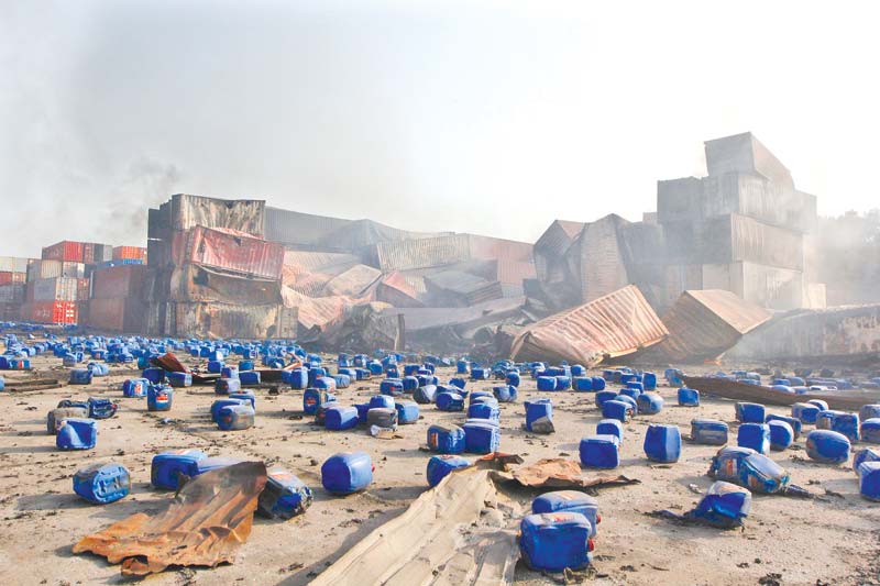 Fire-ravaged BM depot had no clearance to store chemicals: DoE