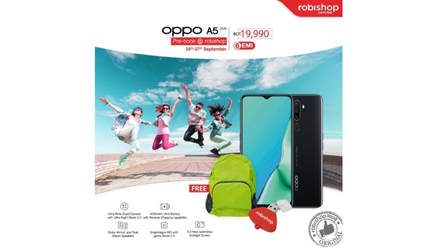 Robishop starts pre-booking of OPPO A5 2020