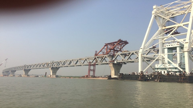 Padma Bridge’s 11th span installed