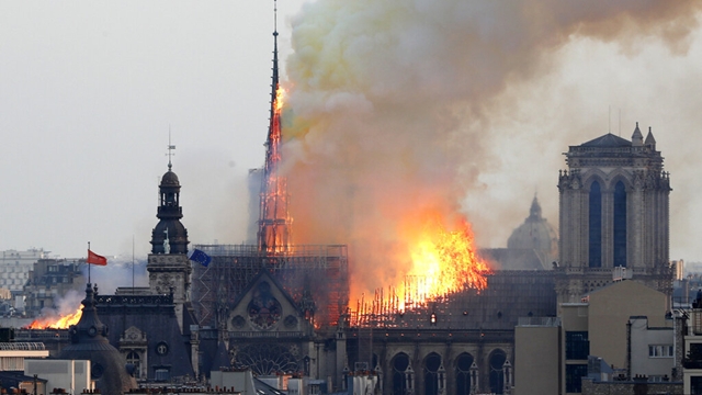 Catastrophic fire engulfs Notre Dame Cathedral in Paris