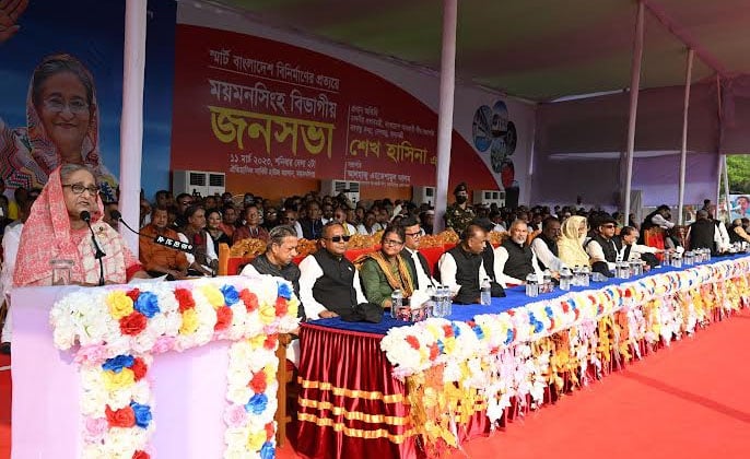 PM blasts BNP leaders for falsifying against AL, indulging in corruption