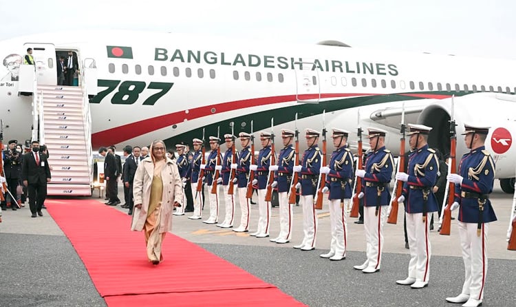 Japan rolls out red carpet for Sheikh Hasina