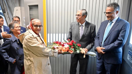 PM Hasina arrives in Washington DC