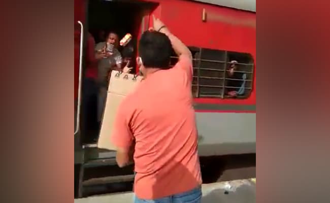 On Camera, Railway Officer In UP Throws Biscuits At Migrants, Abuses Them 