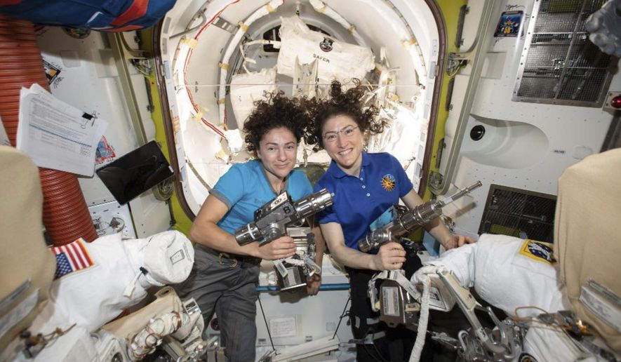 World's 1st female spacewalking team makes history