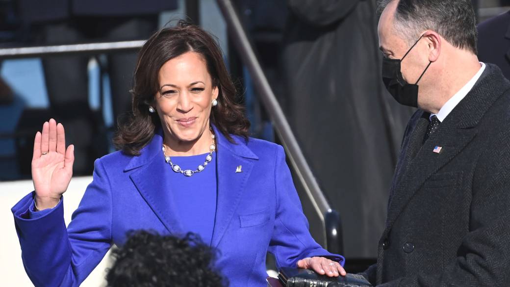 Kamala Harris becomes first female, first black and first Asian-American VP