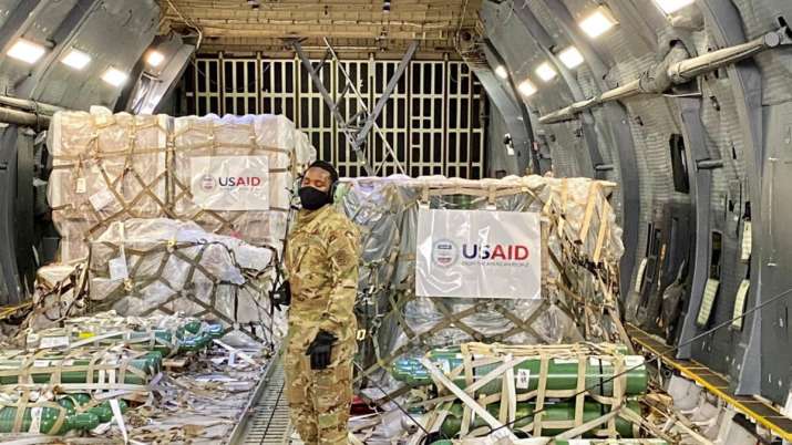 First US Covid emergency aid supplies arrive in India