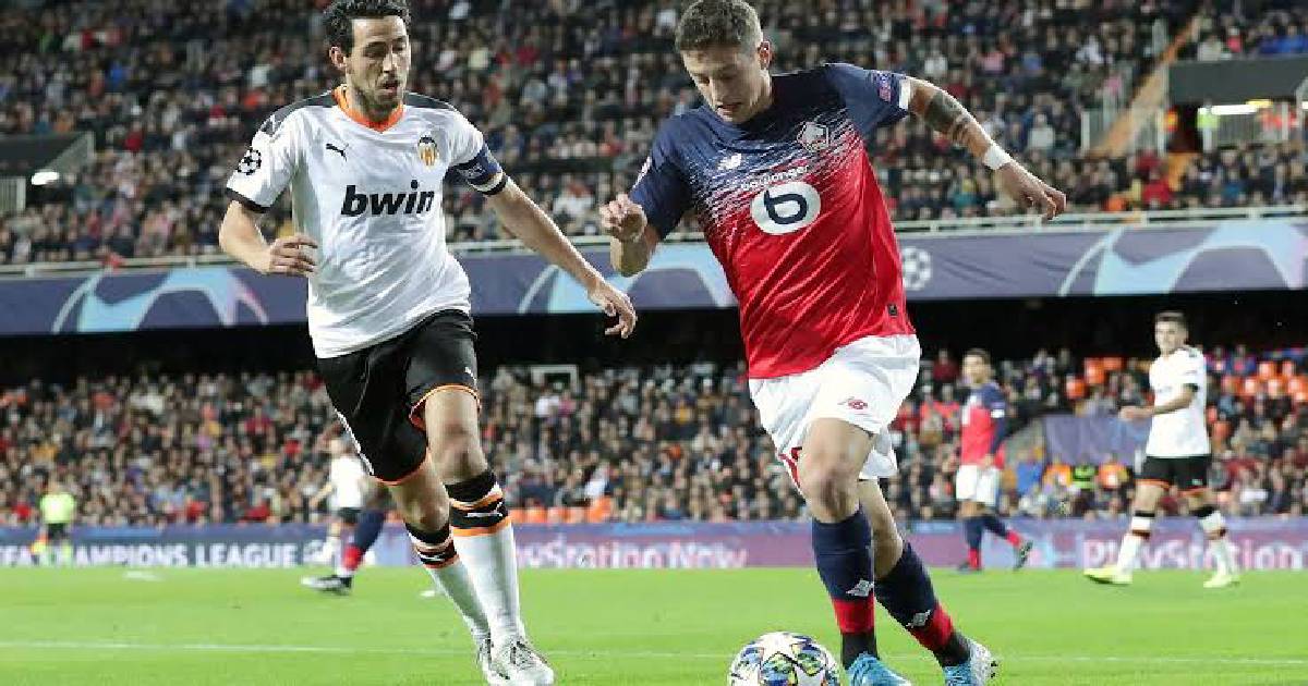 Valencia come back to beat Lille 4-1 in Champions League