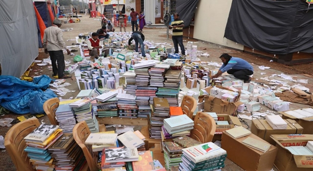 Rain damage stalls, thousands of books at Ekushey book fair