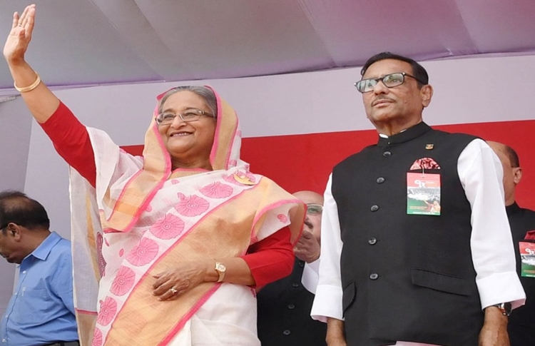 Hasina, Quader re-elected AL president, general secretary