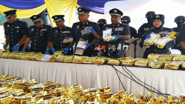 Malaysia seize huge crystal meth, shipped from Myanmar